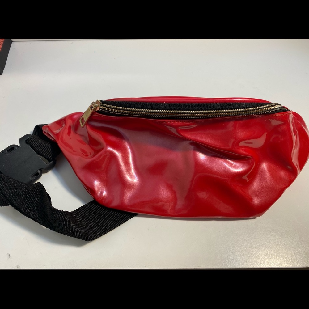 Red waist fannypack